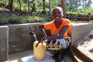 The Water Project:  Cristerbel Collecting Water