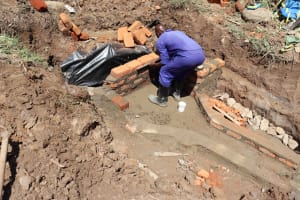 The Water Project: Sambuli Community 3 -  Wall Construction