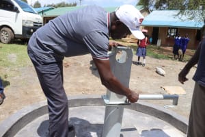 The Water Project: Shiandiche Primary School -  Pump Head