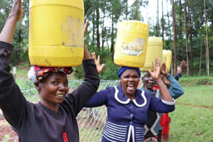 The Water Project: Chevoso Community -  People Carrying Water