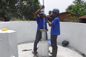 The Water Project: Royeamp Community -  Pump Installation
