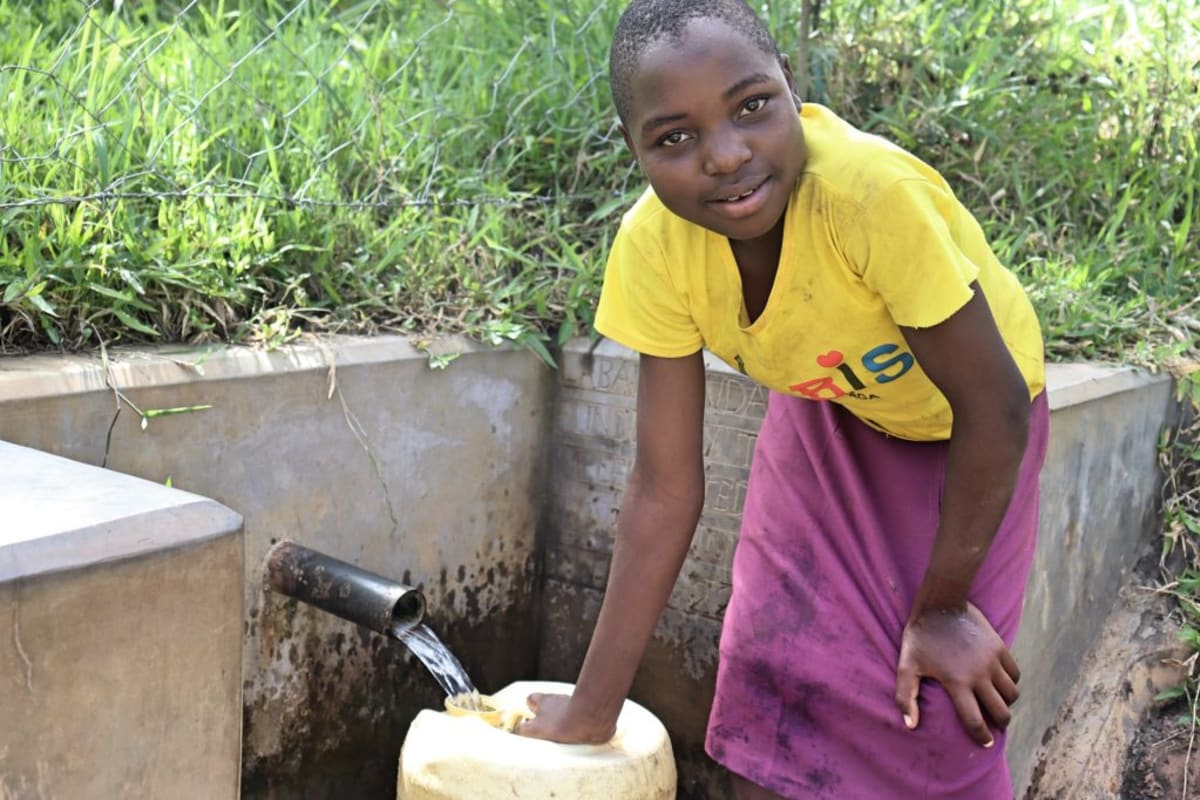 Thanks to Clean Water Stella has Time for Studying and Playing!