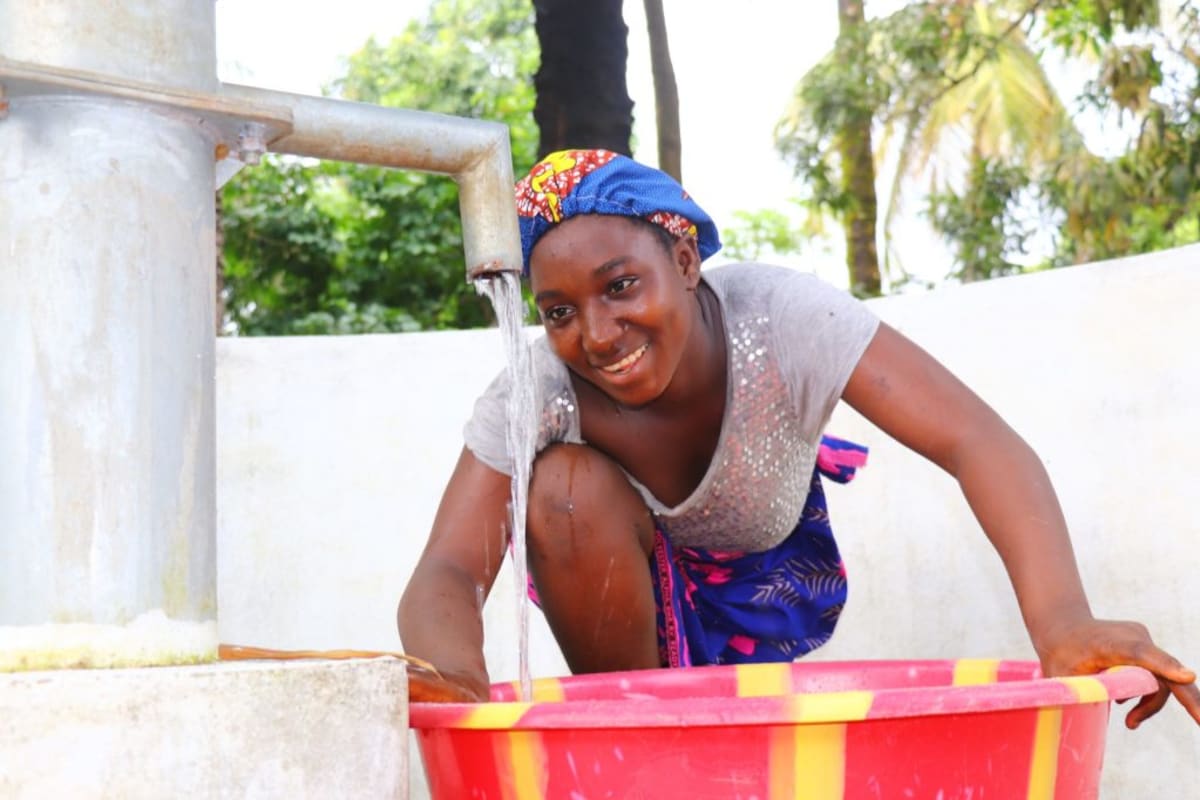 Accessible water gives Isatu time to study!