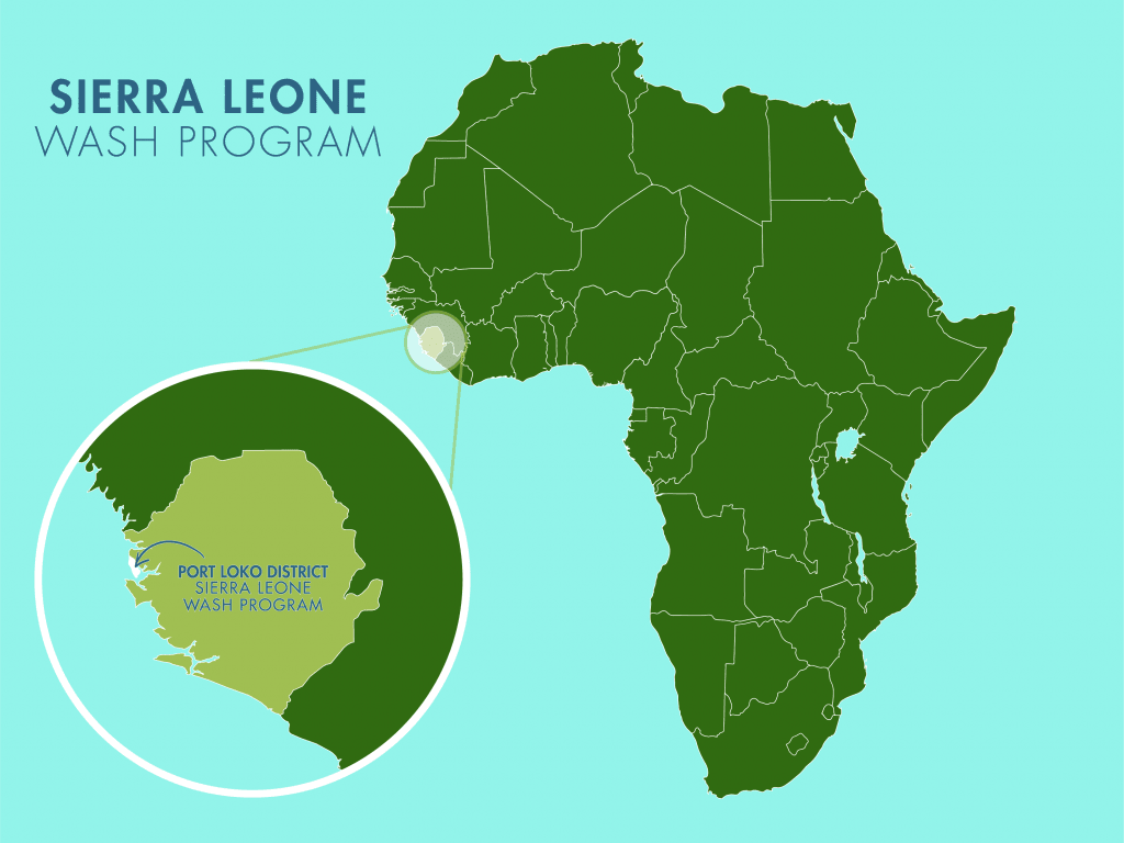 Map of The Water Project program area in Sierra Leone