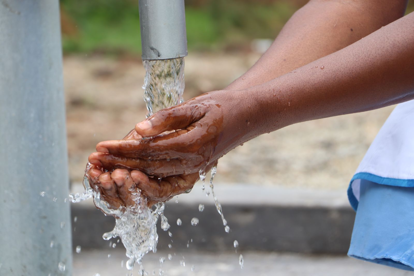Clean hands at Kenya water project