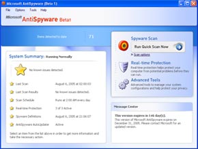 Spyware and Adware removal tools, microsoft anti-spyware