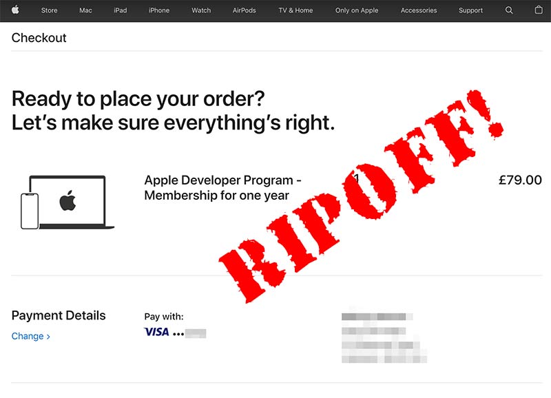 Apple Developer Program Membership Ripoff!