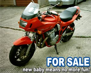 Suzuki Bandit FOR SALE - New baby means all the fun is out the window!