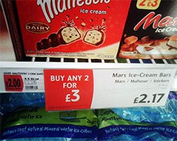 Bogof offers and multi-buy promotions