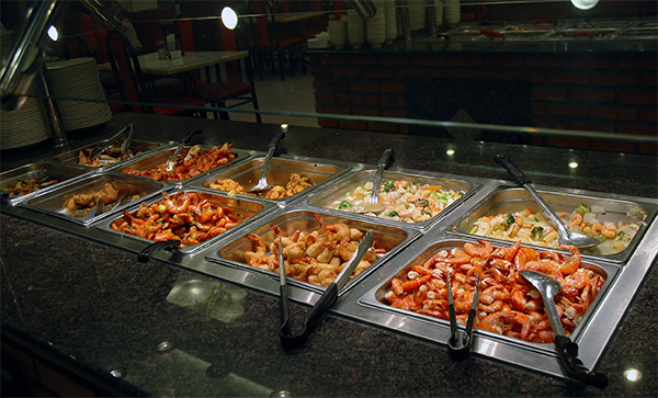 A Chinese all you can eat buffet resturaunt