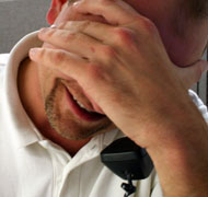 Fed up with cold callers, frustrated