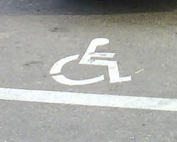 Disabled parking spaces