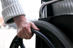 Person in a wheelchair