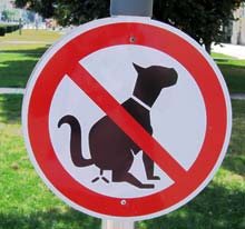 Dog litter sign