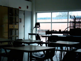 Public sector strikes - an empty classroom