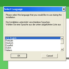 American English language default option