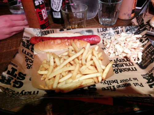 A hot dog meal purchased recently at Grillstock in Leicester