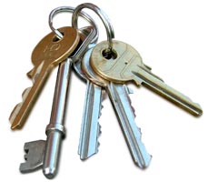 A bunch of house keys, cannot afford to buy or rent