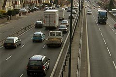 A busy road in London