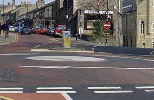 A mini roundabout