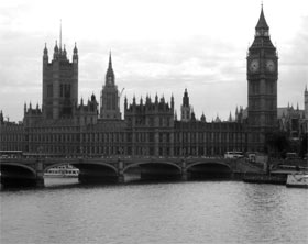 The Houses of Parliament, Westminster.