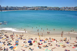 Some people enjoying a beach holiday