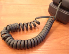 A telephone chord