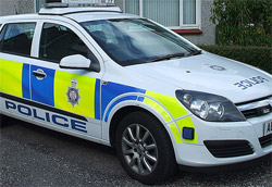 A police car