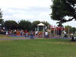 Kids playing in a school playground