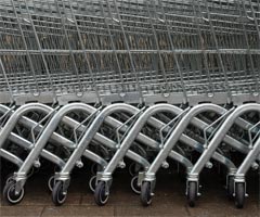 Some shopping trolleys