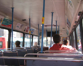 Seats on a bus