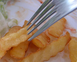 Chips on a plate