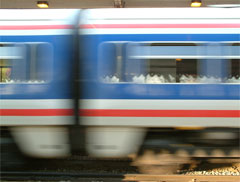 A train going fast