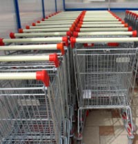 Shopping trolly park