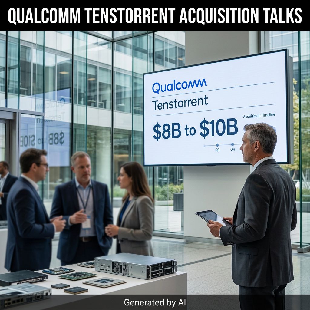 Qualcomm Eyes $10B Tenstorrent Acquisition to Dominate AI Chip Market