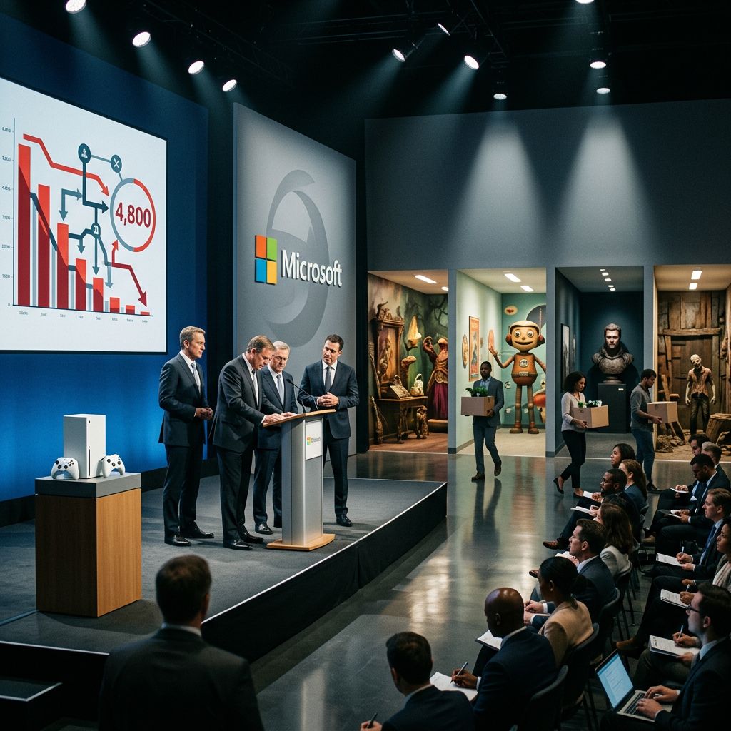 Microsoft cuts 4,800 jobs: Xbox downsizes, spins off four gaming studios