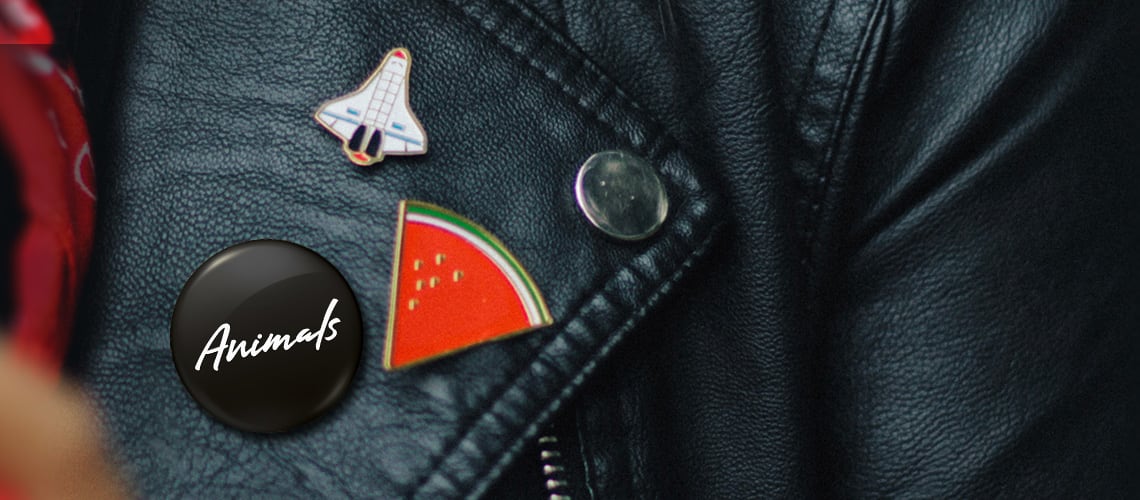 The Animals Badge On Leather Jacket Image