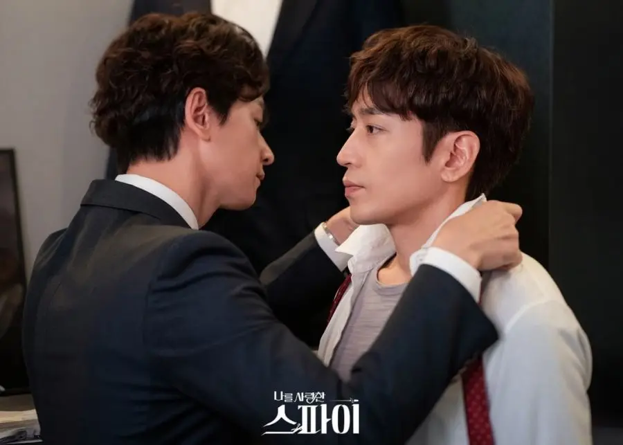 Derek Hyun and Jun Ji Hoon in The Spies Who Loved Me