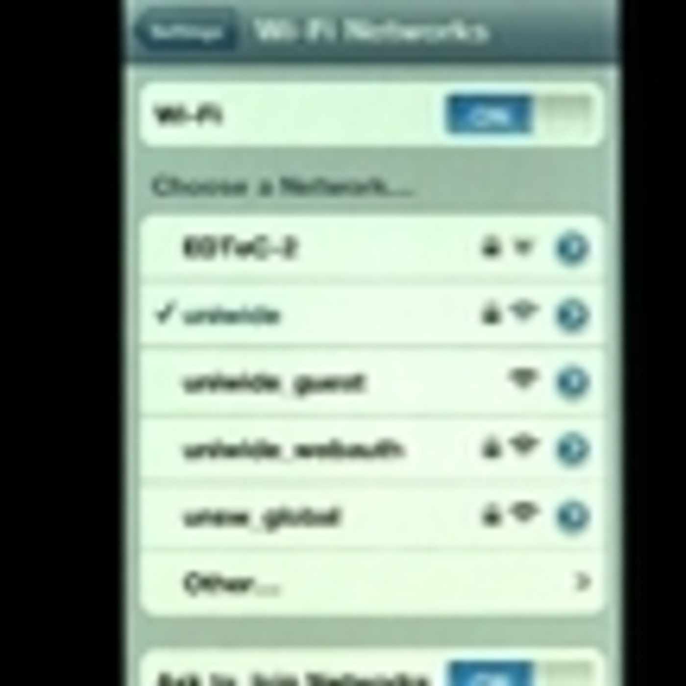 Configuring an iphone to UNSW Uniwide Wireless Network Configuring an iphone to UNSW Uniwide Wireless Network