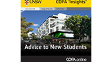 Advice to new students - COFA 'Insights' Collection