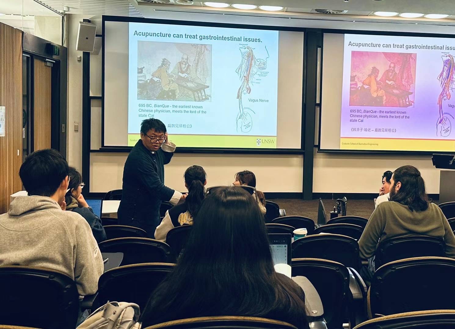 Replicating the wisdom from ancient literature in my lecture, showcases how vagus nerve stimulation interacts with biology and treats health issues