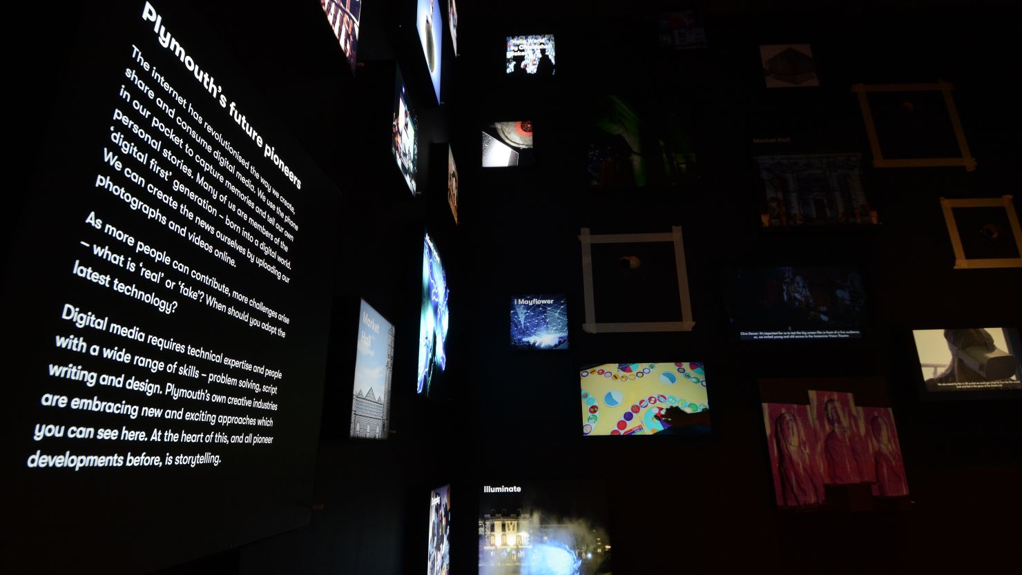 The 'Media Lab' gallery at The Box, Plymouth