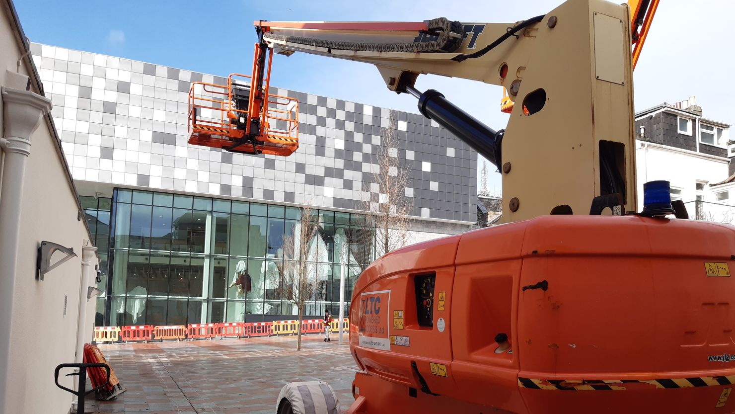 External shot of The Box construction site