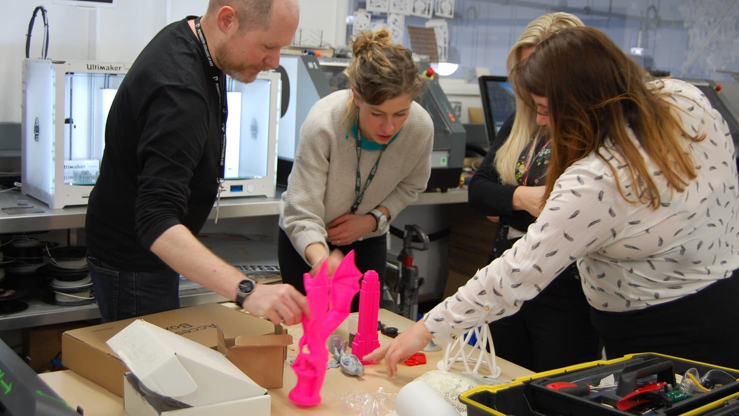 Teachers in a CPD session led by The Box