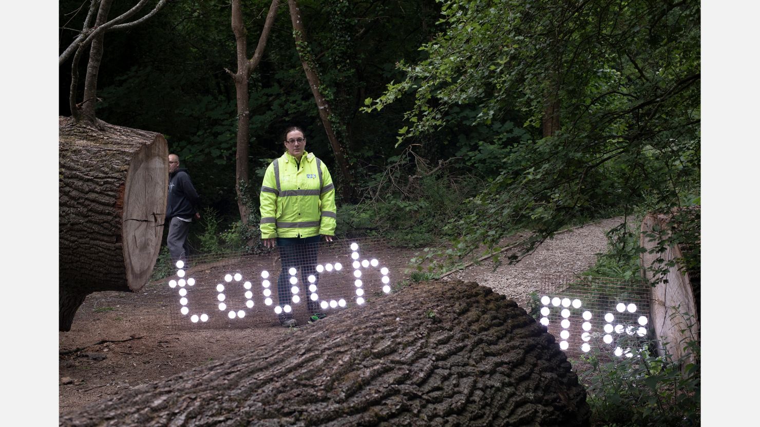 Illuminated TOUCH ME letters 2