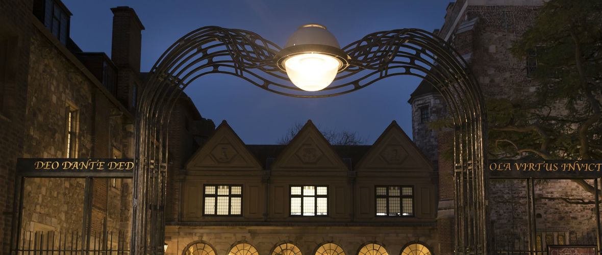 New canopy at Charterhouse entrance