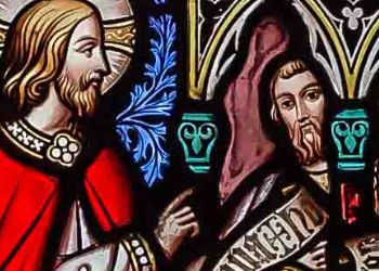Stained glass at The Charterhouse chapel