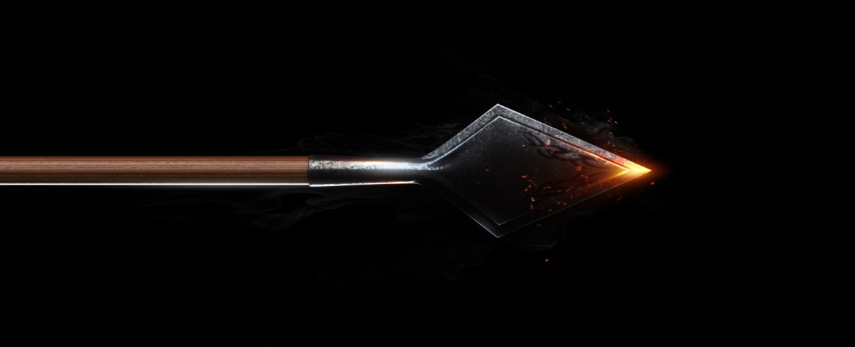Arrow head with glowing tip
