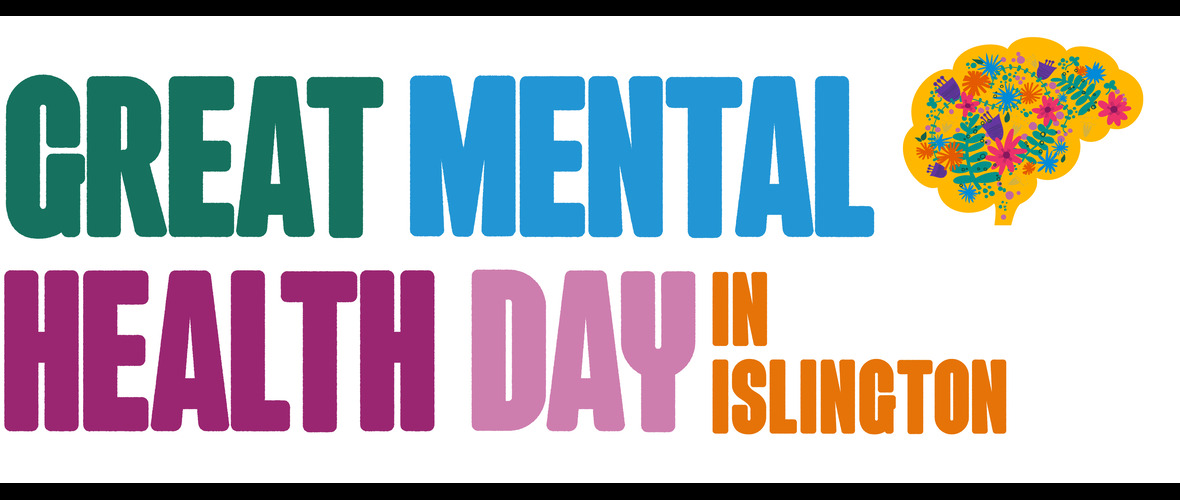 Colourful Great Mental Health Day in Islington logo