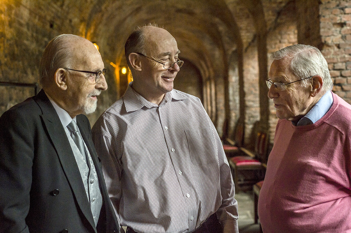 Brothers talking at The Charterhouse